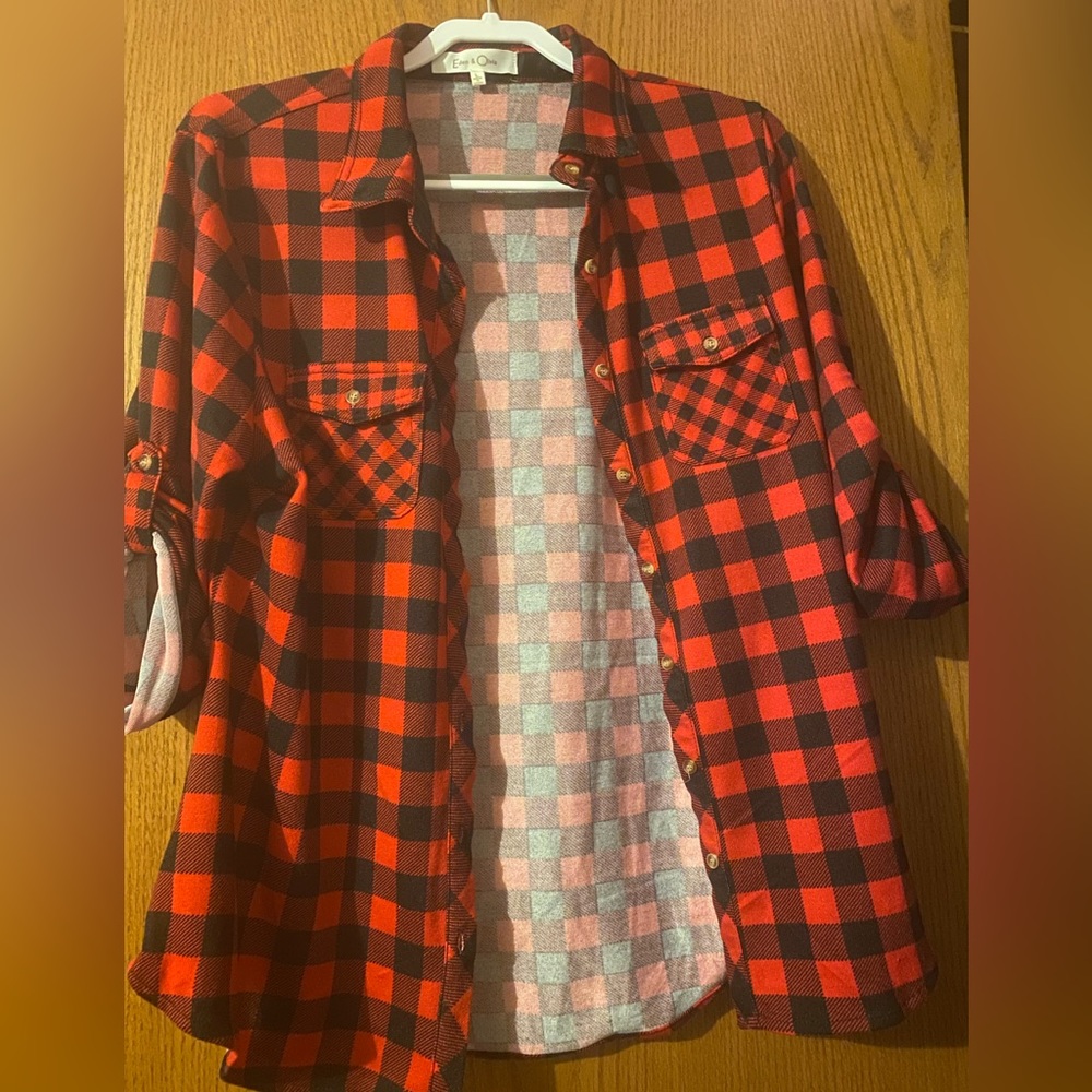 Plaid button up
